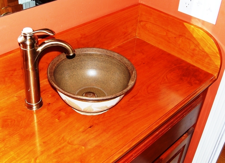 Vanity Sink Wood Top Large02